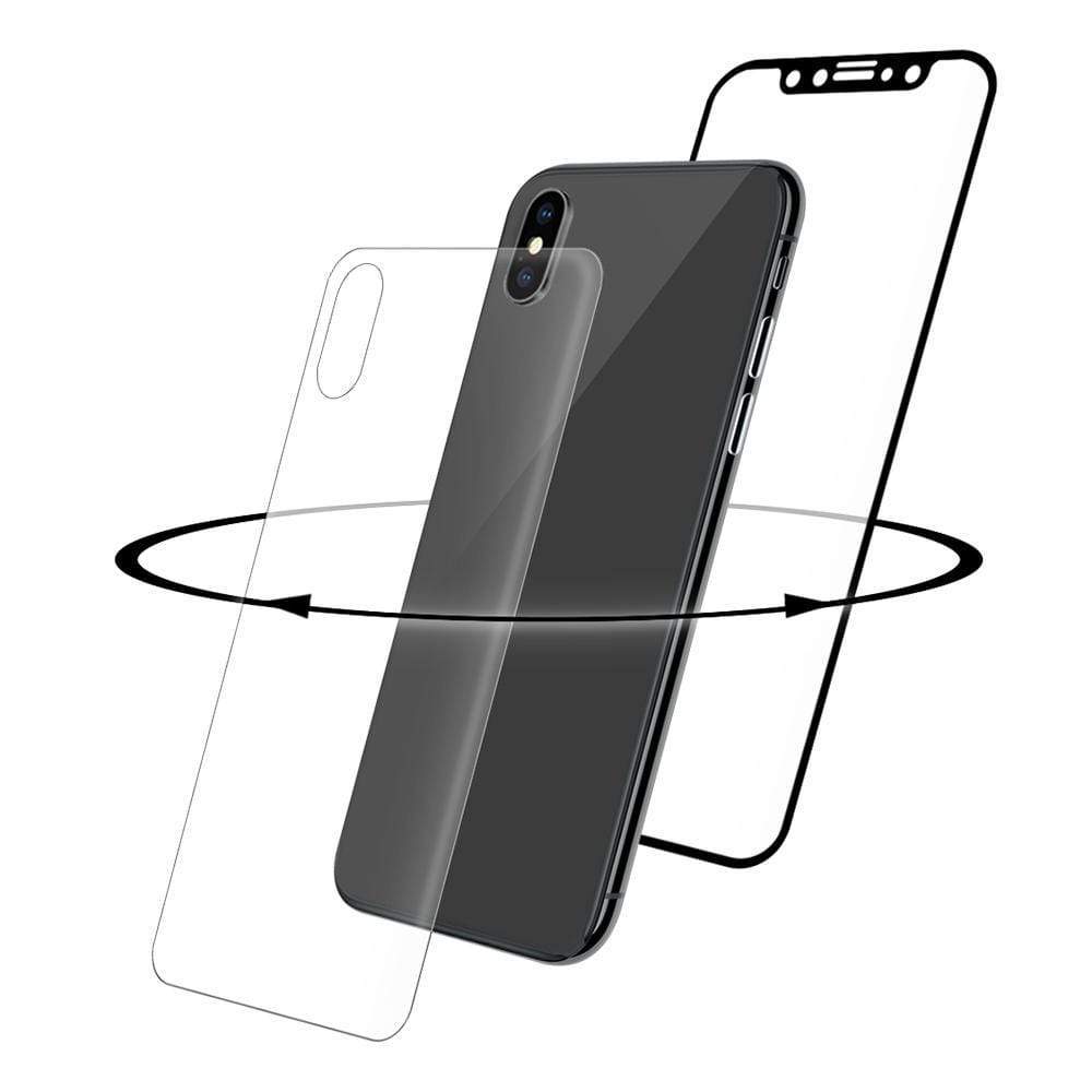 Eiger 3d 360 Glass Tempered Glass Screen Protector For Apple Iphone X Xs In Clea