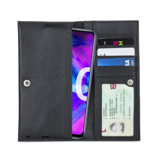Olixar Primo Genuine Leather Honor 20 Lite Wallet Case - Black