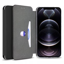 Olixar Soft Silicone iPhone 12 Pro Wallet Case - Black