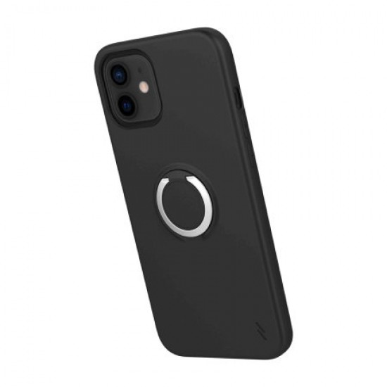 Zizo Revolve Series iPhone 12 Thin Ring Case - Magnetic Black Zizo Revolve Series iPhone 12 Thin Ring Case - Magnetic Black