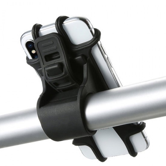 Olixar Universal Silicone Bike Mount For Smartphones Up to 7" - Black