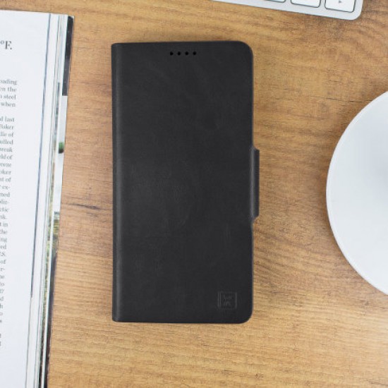 Olixar Leather-Style Galaxy S10 Wallet Stand Case - Black