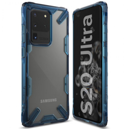 Ringke Fusion X Samsung Galaxy S20 Ultra Tough Case - Space Blue