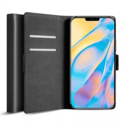 Olixar Genuine Leather iPhone 12 Wallet Case - Black
