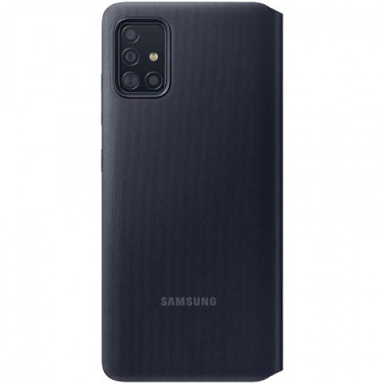Official Samsung Galaxy A71 S-View Flip Cover Case - Black