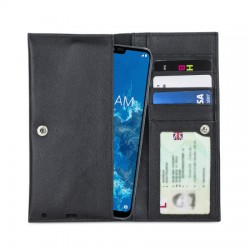 Olixar Primo Genuine Leather LG G7 One Pouch Wallet Case - Black