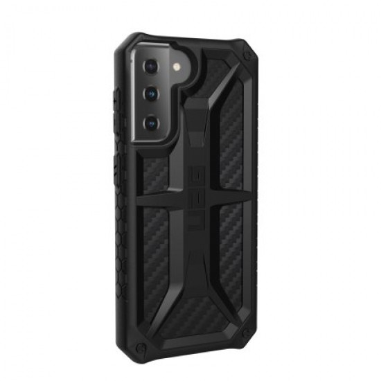 UAG Samsung Galaxy S21 Monarch Carbon Fiber Case - Black