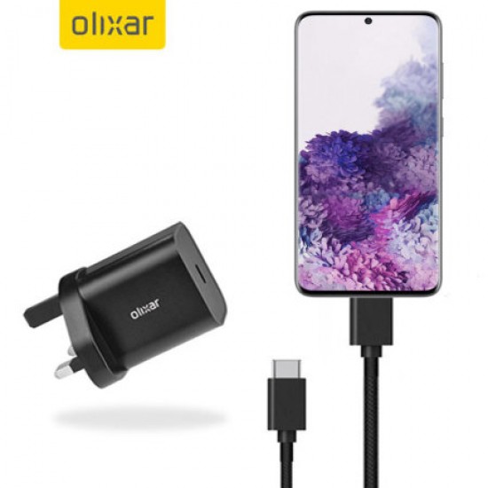 Olixar Samsung Galaxy S20 Plus 18W USB-C Fast Charger & 1.5m Cable