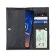 Olixar Primo Genuine Leather Motorola One Vision Wallet Case - Black