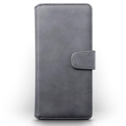 Terrapin Real Leather Wallet Case for Samsung Galaxy A01 - Grey