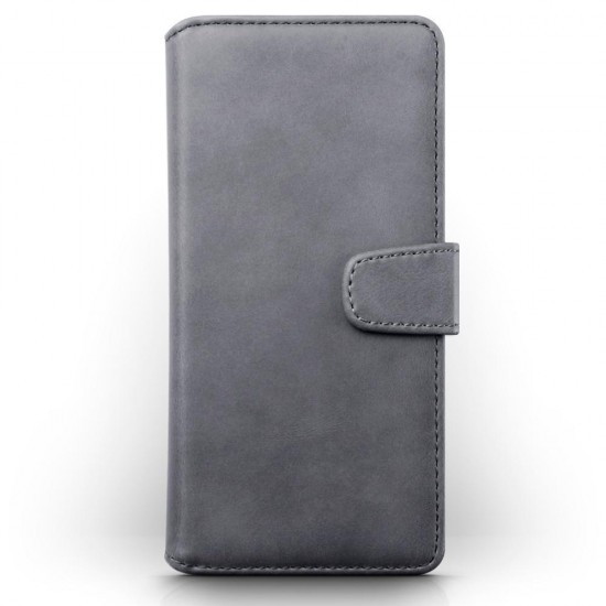 Terrapin Real Leather Wallet Case for Samsung Galaxy A01 - Grey