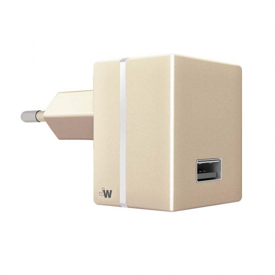 Just Wireless 2.4A EU Mains Charger (No Cable) in Gold Just Wireless 2.4A EU Mains Charger (No Cable) in Gold
