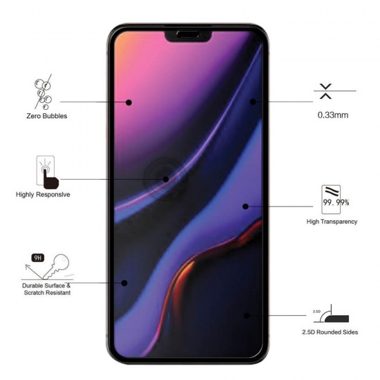 Eiger 3D GLASS Full Screen Glass Screen Protector for Apple iPhone 11 Pro Max/XS