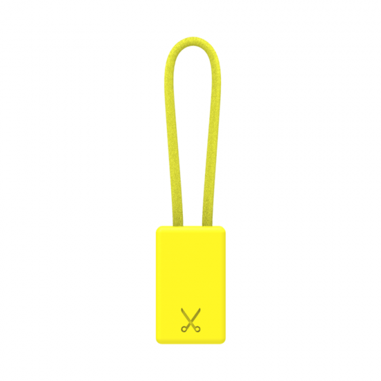 PHILO Lightning MFI Charging Cable Keychain for Apple Device - Yellow PHILO Lightning MFI Charging Cable Keychain for Apple Device - Yellow