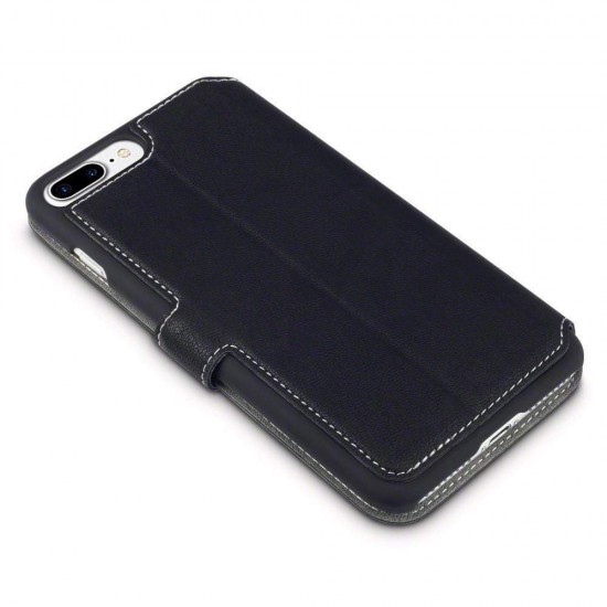 Terrapin Apple iPhone 8 Plus / 7 Plus Ultra Slim Faux Leather Wallet Case - Blac Terrapin Apple iPhone 8 Plus / 7 Plus Ultra Slim Faux Leather Wallet Case - Blac