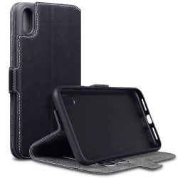 Terrapin Apple iPhone XS Max Ultra Slim Faux Leather Wallet Case - Black