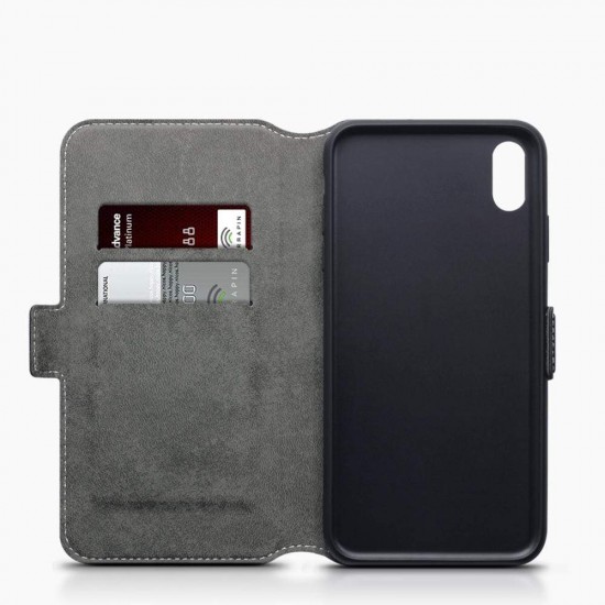 Terrapin Apple iPhone XS Max Ultra Slim Faux Leather Wallet Case - Black Terrapin Apple iPhone XS Max Ultra Slim Faux Leather Wallet Case - Black