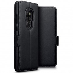 Terrapin Huawei Mate 20 Ultra Slim Genuine Leather Wallet Case - Black