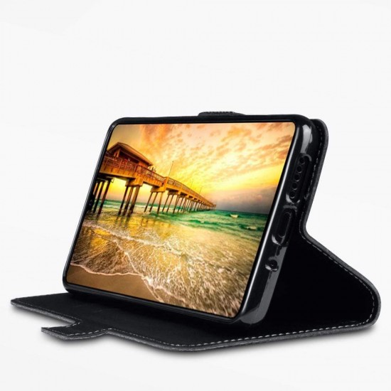 Terrapin Huawei Mate 20 Ultra Slim Genuine Leather Wallet Case - Black