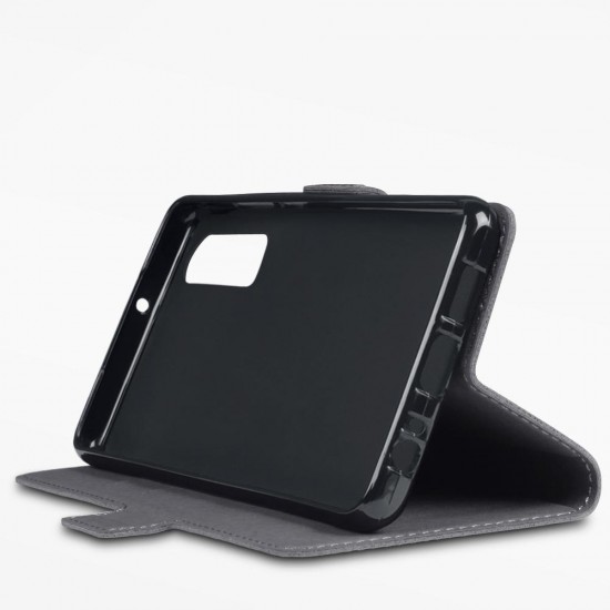 Terrapin Huawei P30 Ultra Slim Genuine Leather Wallet Case - Grey