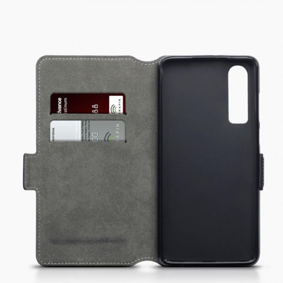 Terrapin Huawei P30 Ultra Slim PU Leather Wallet Case - Black
