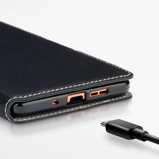 Terrapin Nokia 7 Plus Ultra Slim Faux Leather Wallet Case - Black