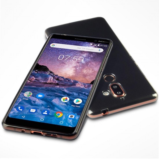 Terrapin Nokia 7 Plus Slim Gel Case - Smoke Black