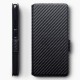 Terrapin Nokia 9 PureView Ultra Slim PU Leather Wallet Case - Black Carbon Fibre