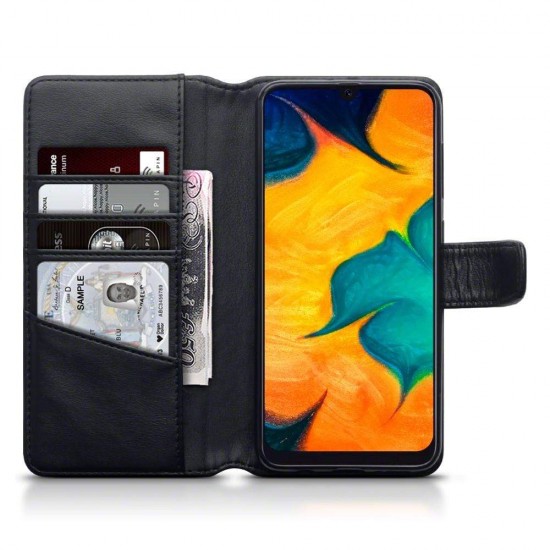 Terrapin Genuine Leather Wallet Case for Samsung Galaxy A30 - Black Terrapin Genuine Leather Wallet Case for Samsung Galaxy A30 - Black