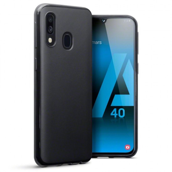 Terrapin Samsung Galaxy A40 Slim Gel Case - Black Matte Terrapin Samsung Galaxy A40 Slim Gel Case - Black Matte