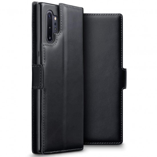 Terrapin Samsung Galaxy Note 10 Pro Ultra Slim Genuine Leather Wallet Case - Bla Terrapin Samsung Galaxy Note 10 Pro Ultra Slim Genuine Leather Wallet Case - Bla