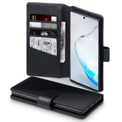 Terrapin Real Leather Wallet Case for Samsung Galaxy Note 10 - Black