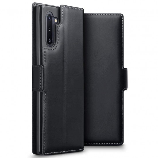 Terrapin Samsung Galaxy Note 10 Ultra Slim Genuine Leather Wallet Case - Black Terrapin Samsung Galaxy Note 10 Ultra Slim Genuine Leather Wallet Case - Black