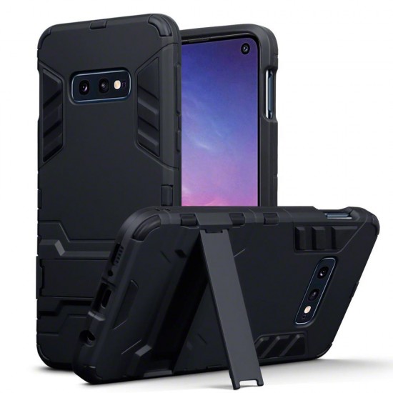 Terrapin Samsung Galaxy S10e Dual Layer Armour Case + Stand - Black Terrapin Samsung Galaxy S10e Dual Layer Armour Case + Stand - Black