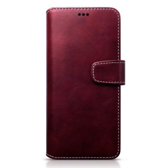 Terrapin Samsung Galaxy S8 Plus Faux Leather Wallet Case + Stand Function - Red 