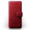 Terrapin Real Leather Wallet Case for Samsung Galaxy A01 - Red