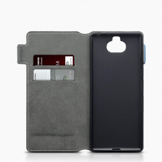 Terrapin Sony Xperia 10 Ultra Slim PU Leather Wallet Case - Blue Terrapin Sony Xperia 10 Ultra Slim PU Leather Wallet Case - Blue