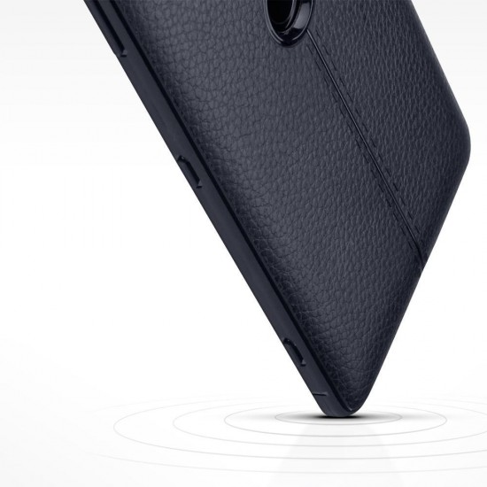 Terrapin Sony Xperia XZ3 Leather Design Slim Gel Case - Black Terrapin Sony Xperia XZ3 Leather Design Slim Gel Case - Black