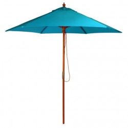 250cm Jade Blue Round Parasol