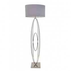 RV Astley Oval Rings Nickel Floor Lamp