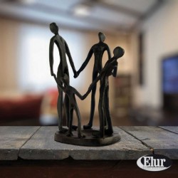 Europa 19cm Summer Family Circle Cast Iron Figurine