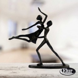 Europa 17cm Summer Dancing Couple In Lift Cast Iron Figurine
