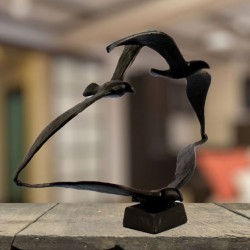 Seagulls Elur Iron Ornament 20Cm Mocha
