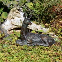 Europa Deer Lying Small 30cm Aluminium Ornament
