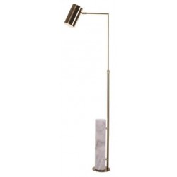 RV Astley Blair Marble and Brass Floor Lamp