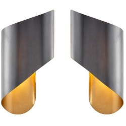 RV Astley Pennant Black Metal Wall Lamp Pair