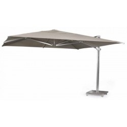 Skyline Kingston Taupe Cantiliver 4M Square Parasol With Base And Cover