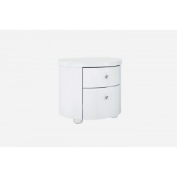 Vicky White High Gloss Night Stand 