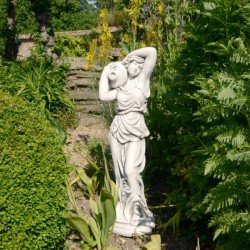 Elizabeth Urn Girl White Stone Effect