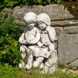 Jack & Jill Sitting Antique Stone Effect